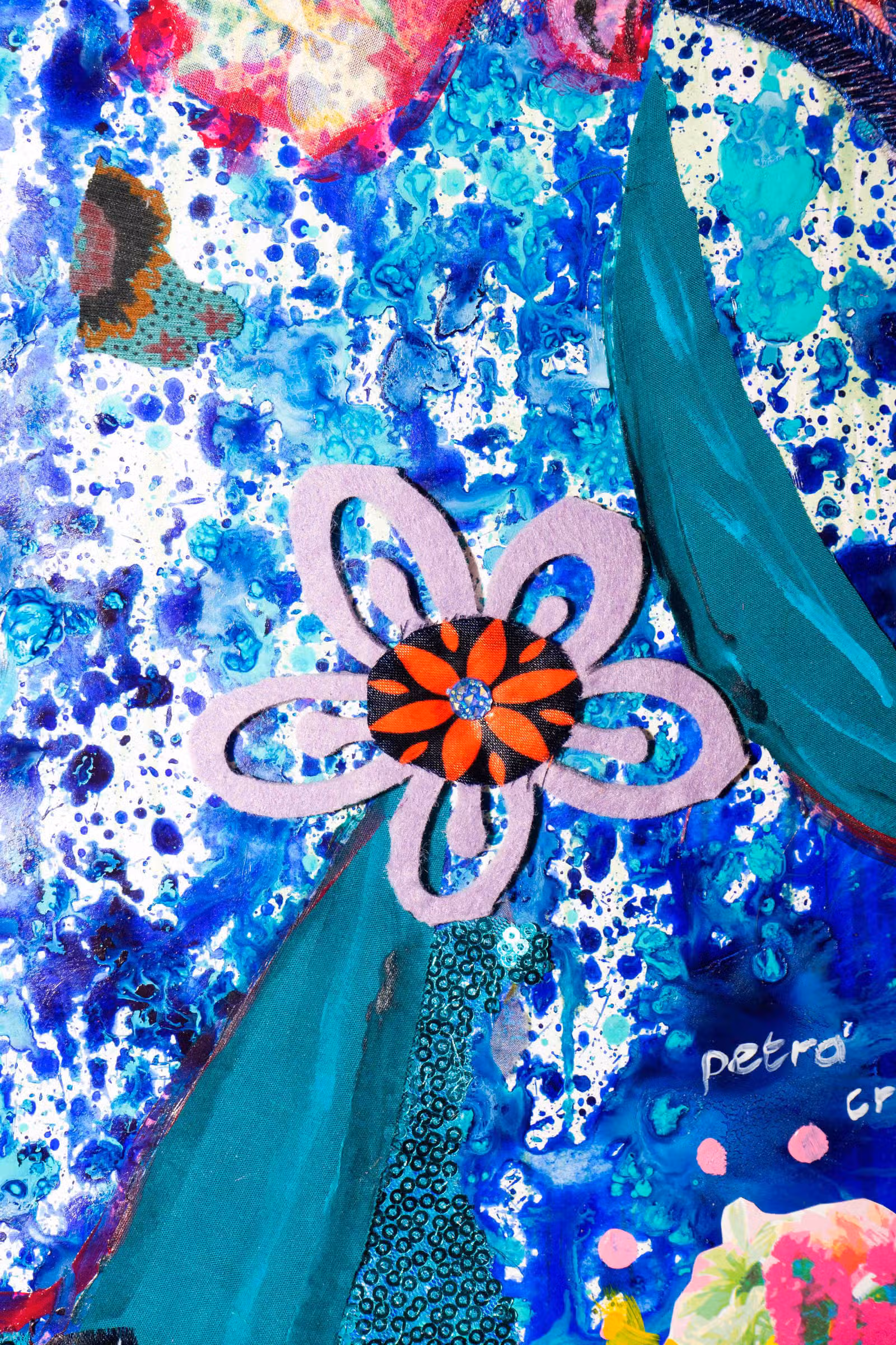Detail — blauw